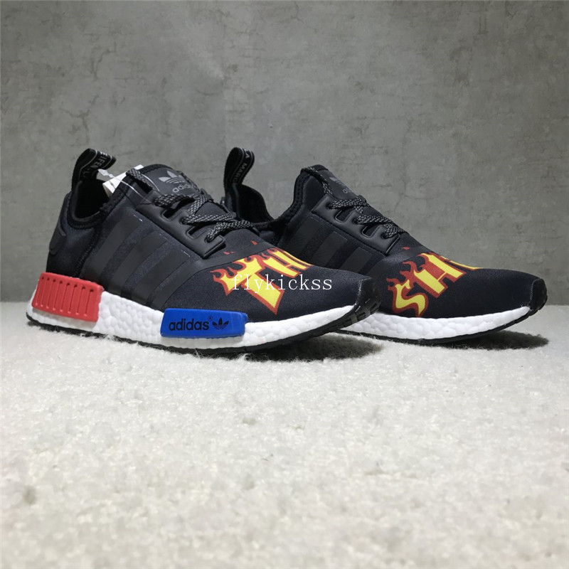 Thrasher X Adidas NMD Black Real Boost